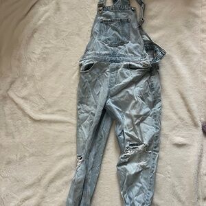 New Look Light Blue Denim Overalls